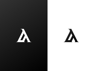 A Logo a abstract arabic black logo serif white