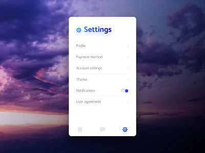 Settings Page