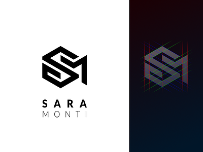 Sara Monti Logo 2d design flat logo minimalistic simple vector