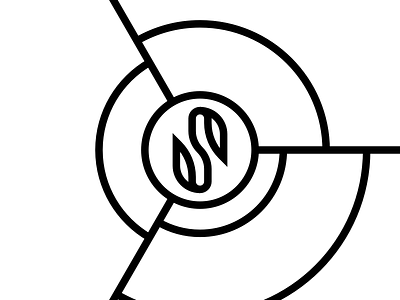 S Logo 2d black design flat logo minimalistic simple typography unused vector