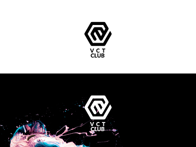 VCT Club 2 2d design flat icon logo minimalistic simple vector