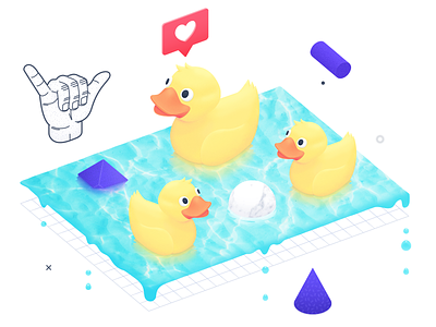 Service Design digital illustration illustration rubber duck service design
