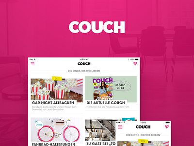 Couch- an app that'll make you shop