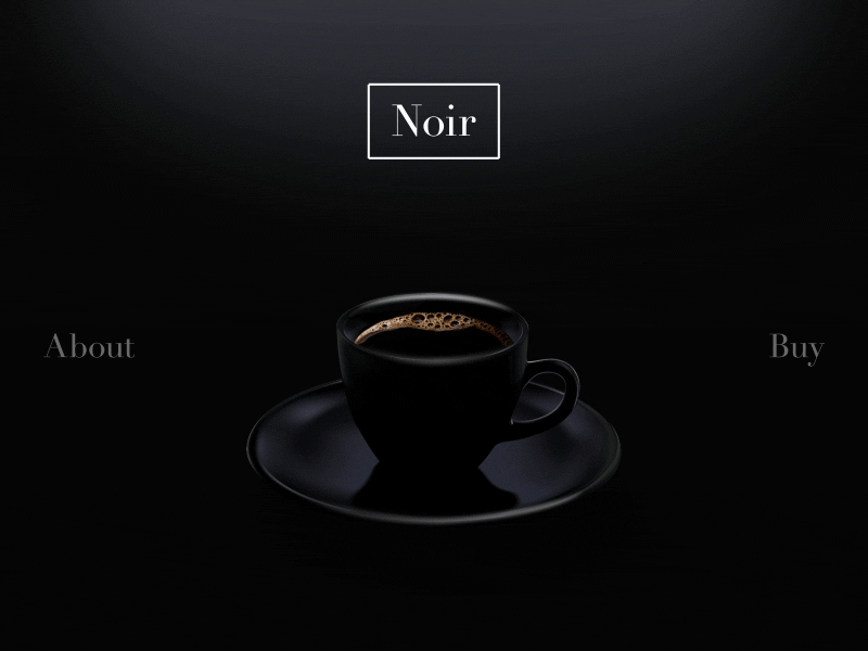 Coffee Shot barista black café coffee creative design elegance lighting ui ux