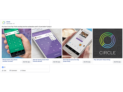 App Features Carousels for Facebook and Instagram