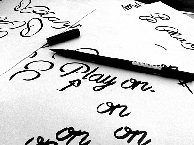 Play On, Handwriting handwriting typography