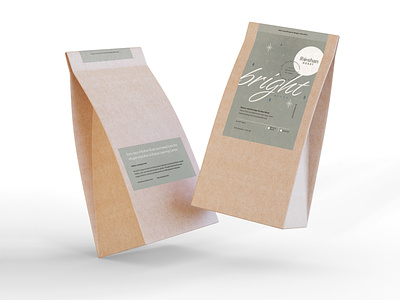 Coffee Bag, Label redesign for Roshan Roast branding coffee design minimalism packaging print redesign