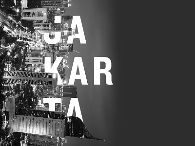 Jakarta title typography
