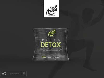 Detox Fruit Pulp design packaging