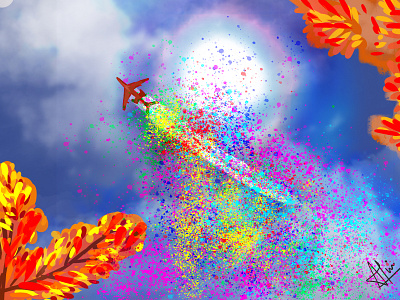 freedom of colours 2d design ill illus illustration