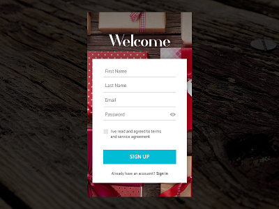 #dailyui #001 challenge dailyui material design photoshop sign up sketchapp ui web design