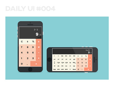 Calculator - Daily UI #004 calculator challenge dailyui photoshop scientific calculator sketchapp ui user interface web design