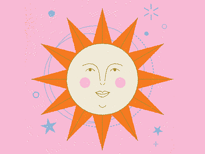 vectober // 21 // sun happy smile stars sun sunshine tarrot