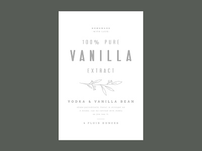 vanilla extract label