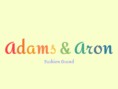 adams and aron wordmark adobe branding design graphic design illustration logo