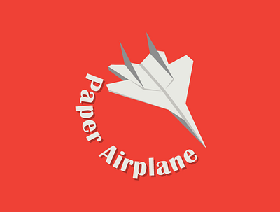 Paper Airplane Logo adobe branding character design graphic design illustration logo