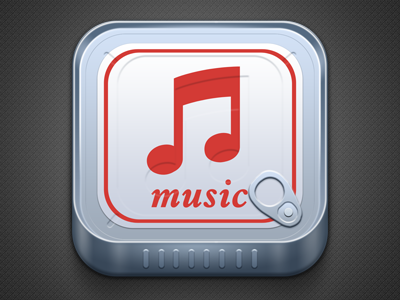 Music Cans music charhen china red iphone ios icon cans can