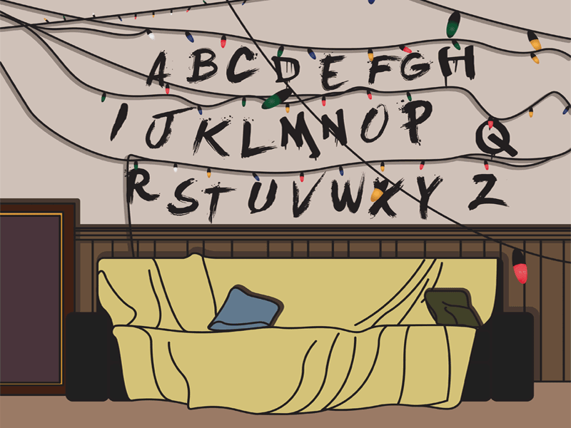 Stranger Things gif illustration stranger things vector