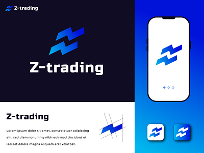 Z trading logo design branding graphic design logo trading logo z logo