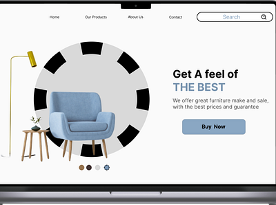 Furniture Landing page furniture design graphic design landing page ui ui design uiux wesite