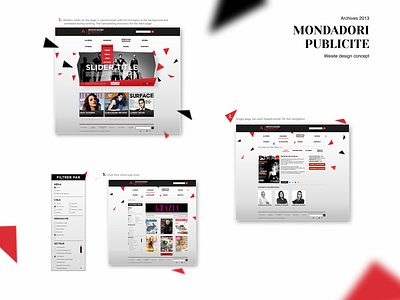 Website for local publish agency. Archives 2013 archives black french magazine oldschool red ui ux webdesign