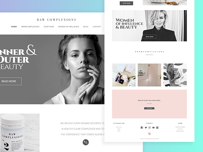 Fashion Landing Page Concept fashion flat landing page ui modern simple uidesign uiux userinterface web