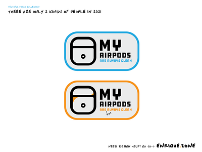 My AirPods are ALWAYS clean! graphic design illustration logo patch ui ux uxdesign uxuidesign webdesign