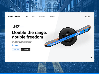 ONEWHEEL design onewheel redesign skateboarding surf uidesign uxdesign webdesign