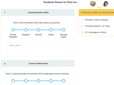 Give feedback to a coworker coworker employee feedback form survey