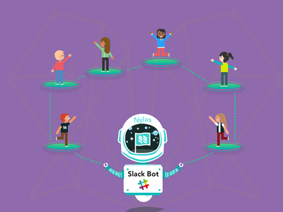 Slackbot Community collaboration community illustration people robot