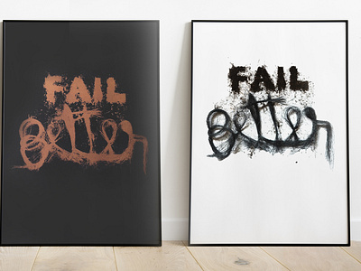 "Fail better" typography experiment