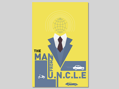 THE MAN FROM UNCLE design illustration typography vector