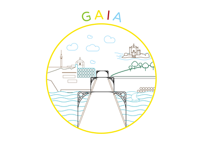 Gaia branding illustration vector