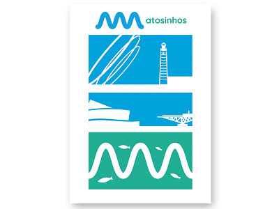 Matosinhos branding illustration vector