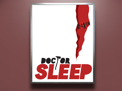 alternative poster for doctor sleep design illustration typography vector