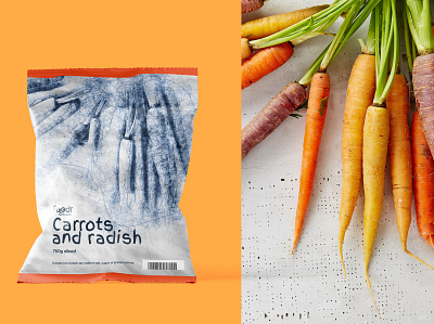 foodr packaging brand branding carrots food food delivery logo logo design package package design packaging packaging design