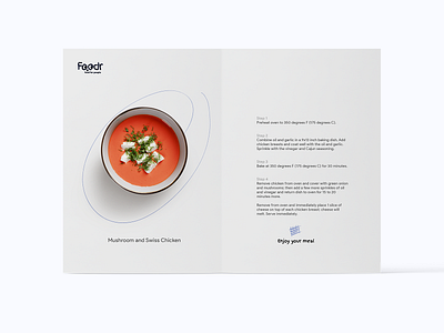 foodr recipe branding dtp food delivery food delivery service print publishing recipe recipe card steps