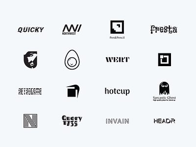 Logos and wordmarks 2019 - 2020 part 1 black brand branding identity identitydesign logo logo design logo designer logomark logos wordmark