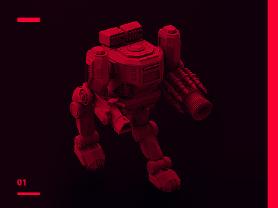 Mech 3d ai cinema design hard surface maya mech modelling red render rendering robot