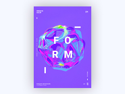 Form a4 font illustration matter poster print purple red