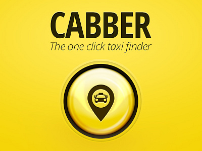 Cabber App app cab iphone logo mobile phone taxi ui website yellow