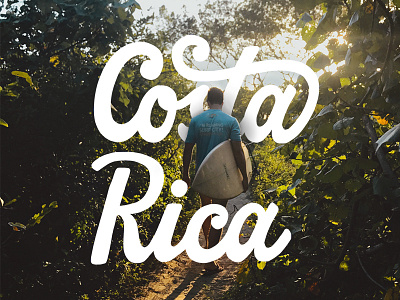 Costa Rica costa rica hand lettering ipad lettering lettering surf surfing