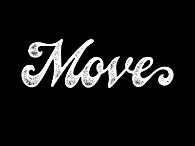 Move active brush lettering hand lettering lettering move type