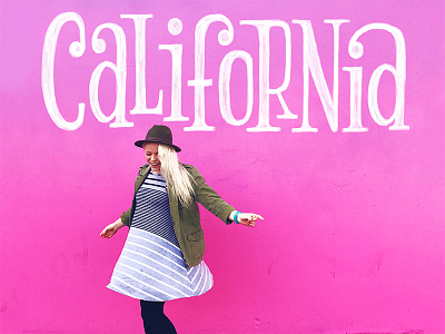 California california hand lettering lettering pink serif socal southern california
