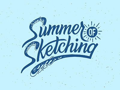 Summer of Sketching hand lettering lettering sketch sketching summer surf surfing wave