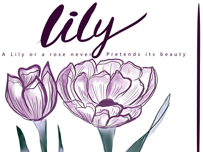 postcard - lily