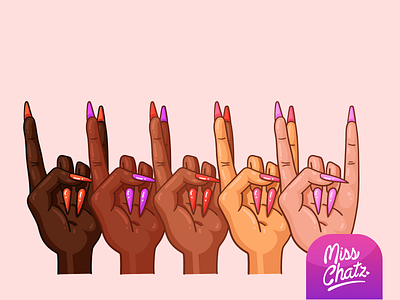 We Stand Together black blm diversity female hands illustration illustration design lives manicure matter protest stand symbol together women women in illustration