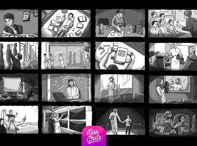 Generations Storyboard amc arab arabia arabian cinema family gcc gul illustration khaleeji mena middle east movie quality saudi time