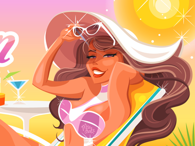 Summer Vacation 2014 By Miss Chatz babe beach chick hawt heat hot lounge mix season summer tan