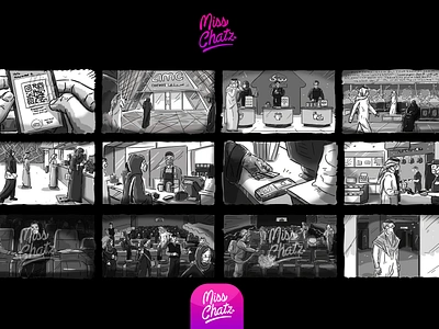 Covid-Free Cinema Storyboard advertising amc arab arabian cinema covid film free freelance illustration illustrator mobile movie production sketch storyboard